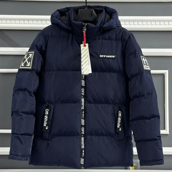 OFF-WHITE MEN'S PUFFER CASUAL JACKET MEDIUM SIZE - Picture 2 of 6